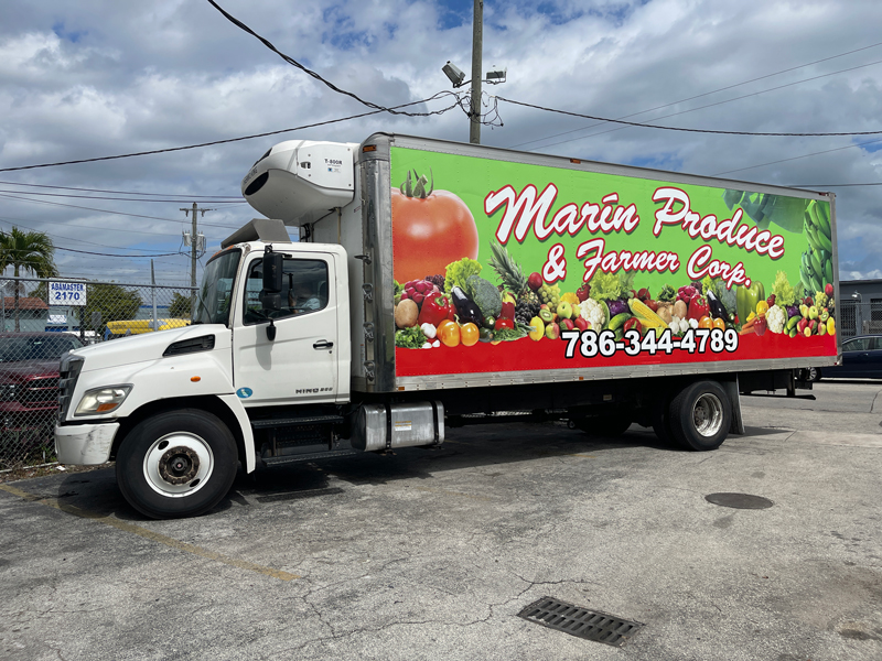 Marin Produce Truck Wrap 1