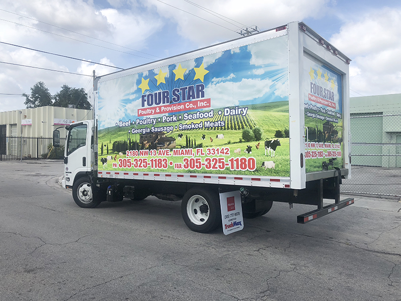 Four Star Box Truck Commercial Wrap 1