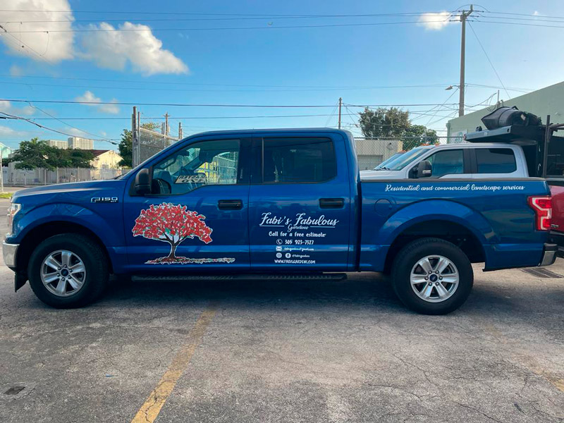 Pickup Ford Partial Wrap