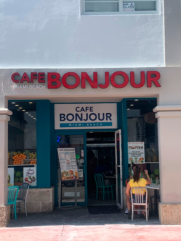 Cafe Bonjour Channel Letters