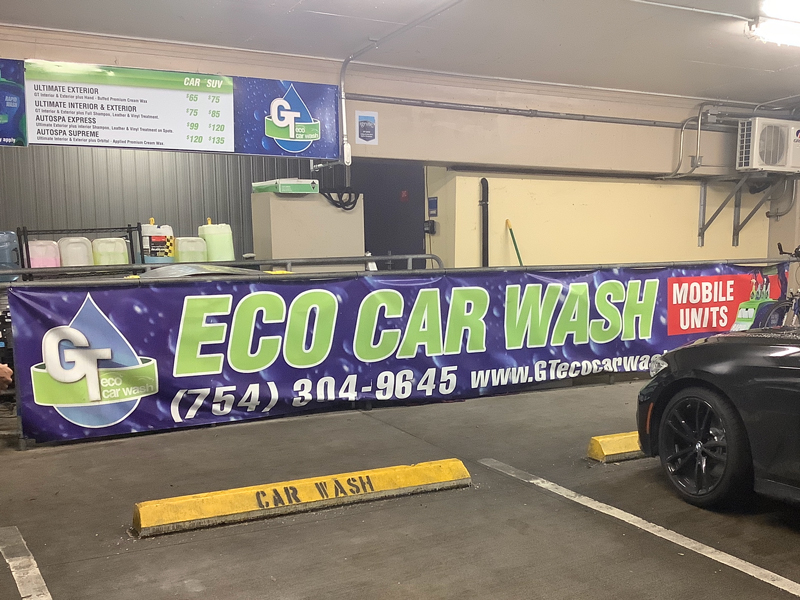 Gt Eco Wash Banner Signs