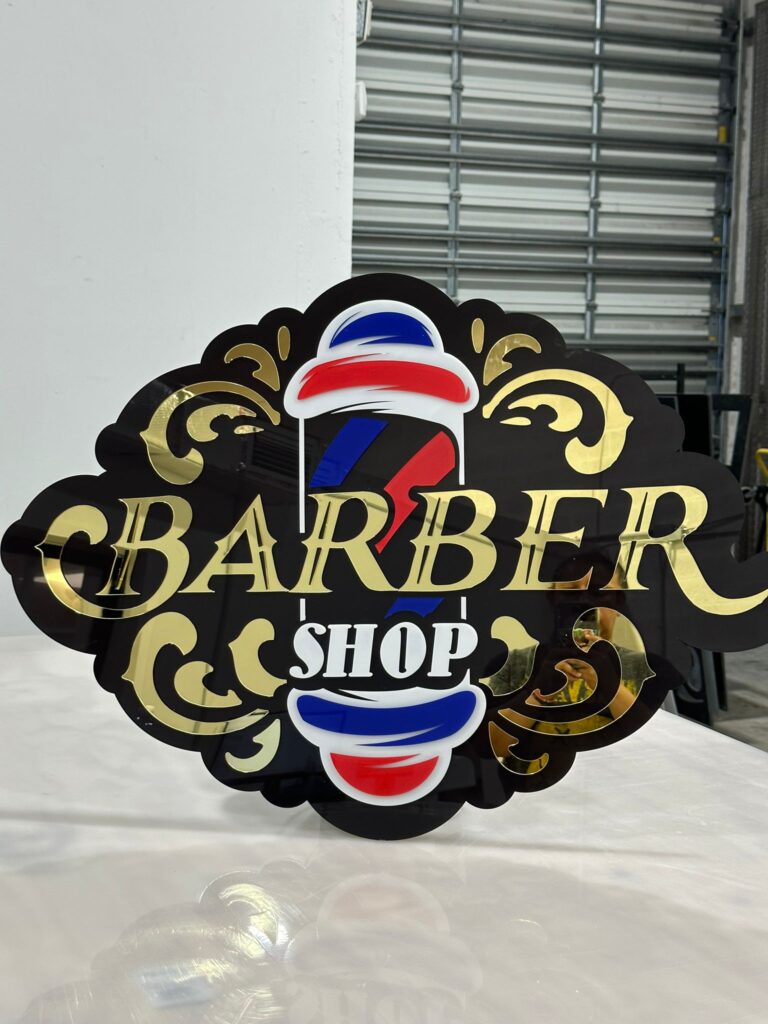Barbershop Acrylic Sign